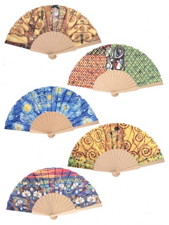 Wooden milonga fan Painters
