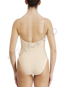 Body pod kostium z przezroczystymi ramiączkami Pridance