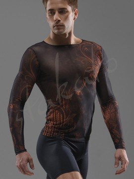 Luca mesh long sleeve T-shirt Ballet Rosa