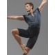 Printed Short Sleeve Biketard Moki Ballet Rosa