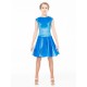 Yana Stand up collar velvet dress for girls