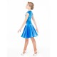 Yana Stand up collar velvet dress for girls