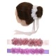 Hair ribbon with flowers Mela