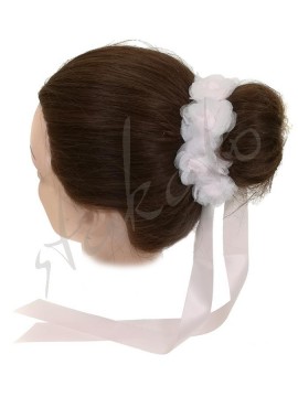 Hair ribbon with flowers Mela