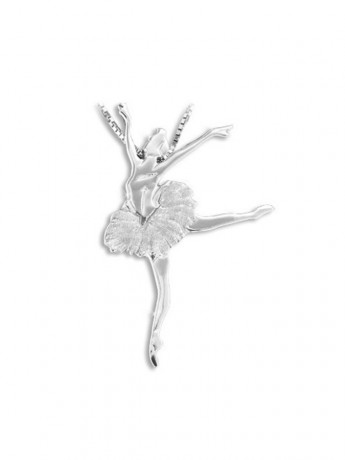 Łańcuszek z wisiorkiem Swan Lake - srebro