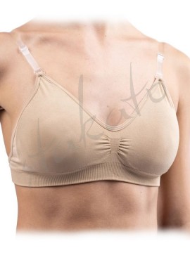 Seamless clear back bra with padding Silky Dance