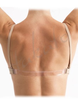 Seamless clear back bra with padding Silky Dance