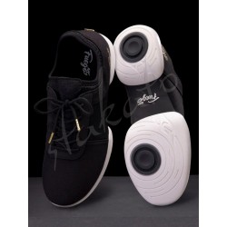 Fuego Split-Sole Black Sneakers