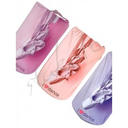 I LOVE DANCE pop-art pointe shoe bag