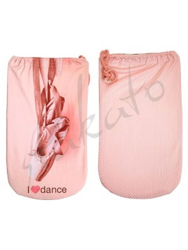 I LOVE DANCE pop-art pointe shoe bag