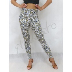 Adicto Salvaje White panther dance leggings
