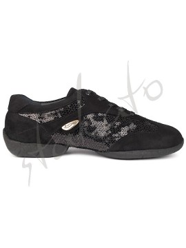 Portdance model PD01 Black Nubuck Glam - sneaker