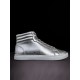  Sneakery Fuego High-Top Silver