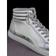 Fuego High-Top Silver Sneakers