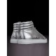 Fuego High-Top Silver Sneakers