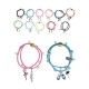 Elastic bracelet with charms and beads