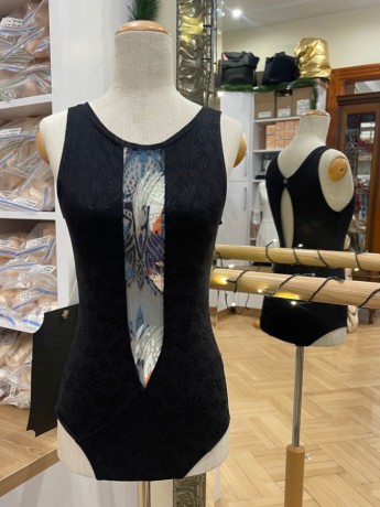 Victoria Black Abstract leotard Juli Garden