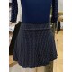 Elastic pull-on skirt Navy Dots Juli Garden