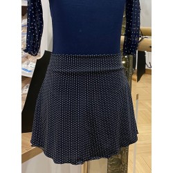 Elastic pull-on skirt Navy Dots Juli Garden