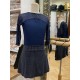 Elastic pull-on skirt Navy Dots Juli Garden