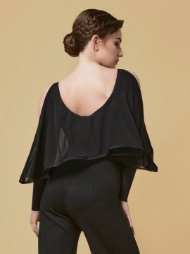 V-cut long sleeve leotard Letizia Grand Prix