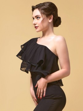 One-shoulder leotard Megan Grand Prix