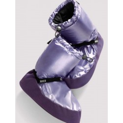  Metallic Warm Up Booties Purple Bloch