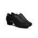 IDS style Artiste Split-Sole Black Nubuck / Black Silver Hologram