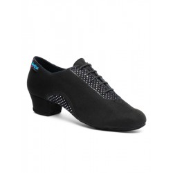 IDS style Artiste Split-Sole Black Nubuck / Black Silver Hologram
