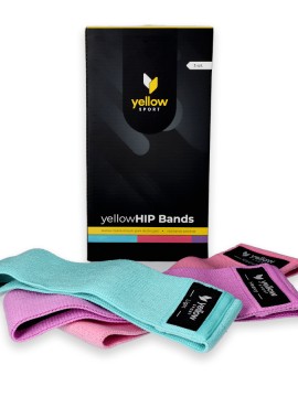 Zestaw materiałowych gum do ćwiczeń YellowHIP Bands