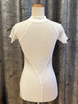 Leotard Zena White Dot short sleeve Juli Garden 