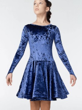 Alona crushed velvet Juvenile dress DanceMe