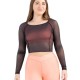 Sunset Nostalgia Dusk Longsleeve Mesh Top 12247W Capezio
