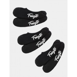 Skarpetki do tańca niskie No-Show Socks Black Fuego