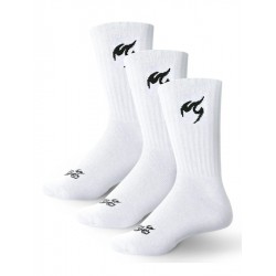 Skarpetki do tańca Crew Socks White Fuego