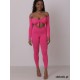 Kombinezon taneczny długi rękaw Kalahari Barbie Pink LaFitwear