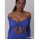 Kalahari Royal Blue dance jumpsuite long sleeve LaFitwear