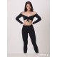 Top taneczny odkryte ramiona Salvador Black LaFitwear