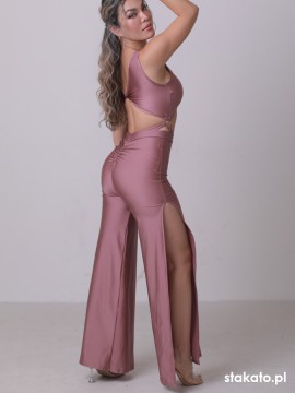 Panama Old Rose bodysuit & wide pants dance set LaFitwear