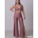 Panama Old Rose bodysuit & wide pants dance set LaFitwear
