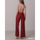 Havana Crimson Red camisole dance jumpsuite LaFitwear