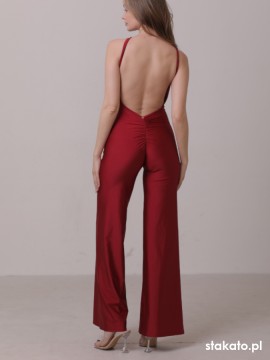 Havana Crimson Red camisole dance jumpsuite LaFitwear