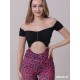 Kombinezon taneczny krótki rękaw Bayamo Pink Leo LaFitwear