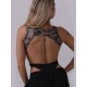 Body taneczne dwuczęściowe Glamour Lace Black LaFitwear
