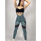 Legginsy na szelkach Banos Blue Leo LaFitwear