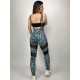 Legginsy na szelkach Banos Blue Leo LaFitwear