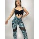 Legginsy na szelkach Banos Blue Leo LaFitwear