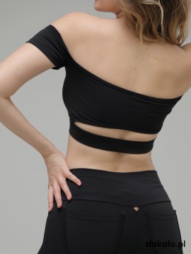 Top taneczny bez ramion Mendoza Black LaFitwear