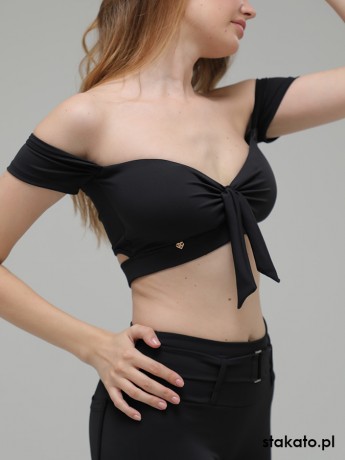 Top taneczny bez ramion Mendoza Black LaFitwear