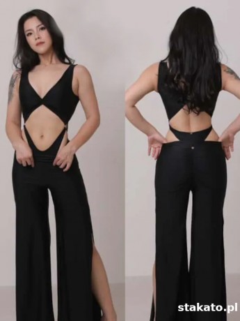 Body taneczne dwuczęściowe Twist Black LaFitwear
